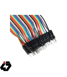 سیم جامپر نر به ماده 20cm فلت 40 رشته