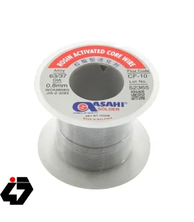 سیم لحیم 0.8mm 100gr مارک ASAHI