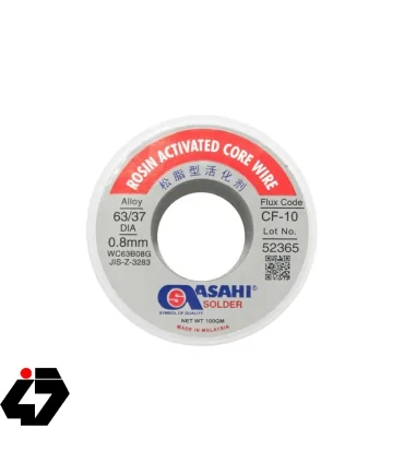 قیمت سیم لحیم 0.8mm 100gr مارک ASAHI