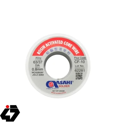 قیمت سیم لحیم 0.8mm 250gr مارک ASAHI