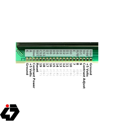 نمایشگر GLCD 64x128 گرافیکی