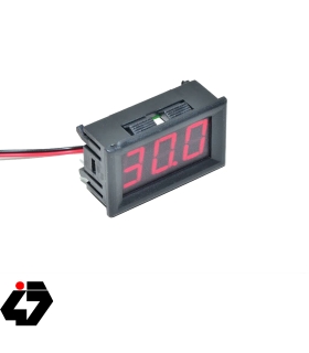 ولت متر پنلی بزرگ قابدار قرمزDC-0.56 (سه سیم)