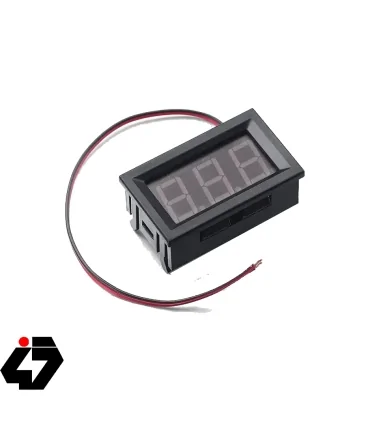 ولت متر DC (آبی) دو سیمه 0.56 اینچ پنلی قابدار ۵ تا ۳۰ ولت