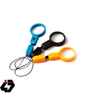 ذره بین کوچک جیبی 5x رنگی دارای LED