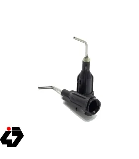 نازل سرنگ مشکی رنگ با گیج 16G سرکج مناسب خمیر فلاکس و قلع