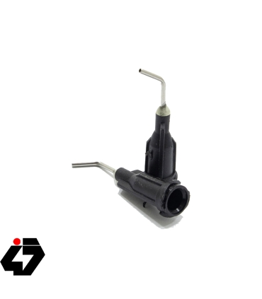 نازل سرنگ مشکی رنگ با گیج 16G سرکج مناسب خمیر فلاکس و قلع