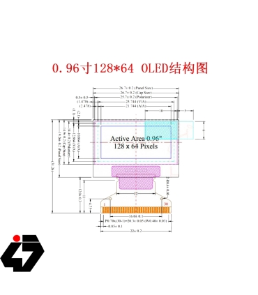 OLED 128x64 0.96 inch