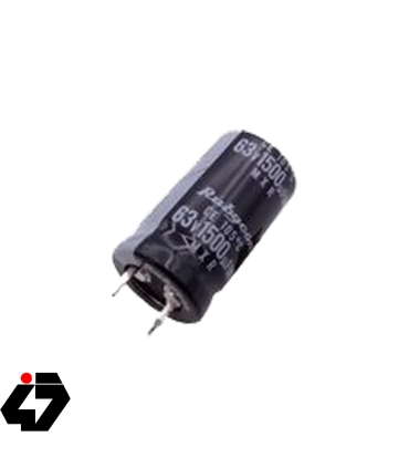 خازن الکترولیتی 1500uF / 63V ژاپنی مارک RUBYCON