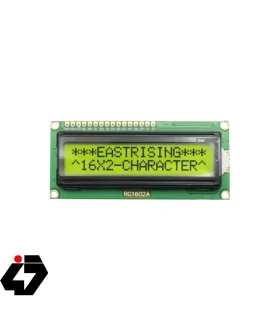 ال سی دی کاراکتری 2x16 پس زمینه سبز