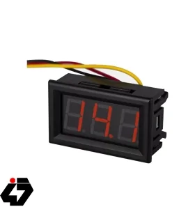 ماژول ولتمتر 0v-100v سایز 0.36 اینچ 3 سیمه روپنلی قرمز