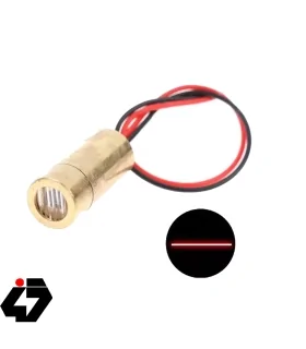 لیزر بزرگ برنجی قرمز 5mW-3V (خطی) قطر 9 میل