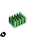 هیت سینک مخصوص پردازنده و تراشه های SMD سبز رنگ سایز 20x14x11mm