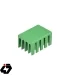 قیمت هیت سینک مخصوص پردازنده و تراشه های SMD سبز رنگ سایز 20x14x11mm