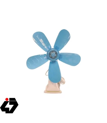 پنکه پنج پر برقی گیره ای و رومیزی دیپ کینگ/Deepking مدل DK-121 رنگ صورتی