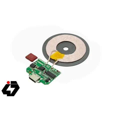 ماژول شارژر وایرلس 15W با ورودی Type-C به همراه صفحه کویل شارژ
