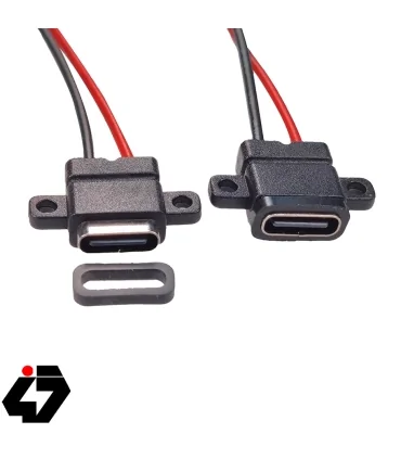 کانکتور Type-C مادگی روپنلی پیچ خور 180 درجه