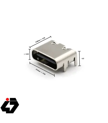 کانکتور Type-C مادگی 6pin