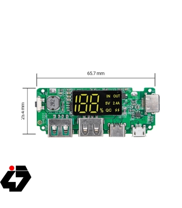 قیمت ماژول ساخت پاوربانک دارای نمایشگر H961