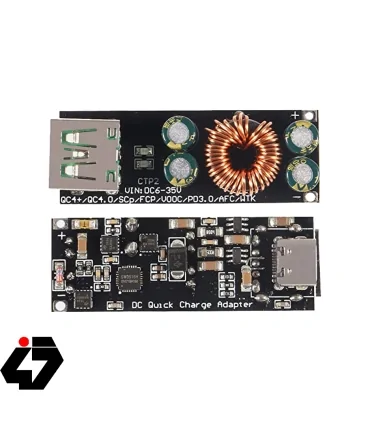 قیمت ماژول فست شارژ QC4.0-QC3.0 با خروجی USB Type-C