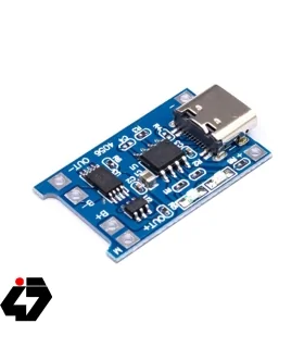 ماژول شارژر باتری لیتیومی 1 آمپر TP4056 دارای محافظ با ورودی USB TYPE-C