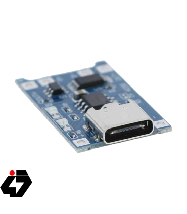 قیمت ماژول شارژر باتری لیتیومی 1 آمپر TP4056 دارای محافظ با ورودی USB TYPE-C