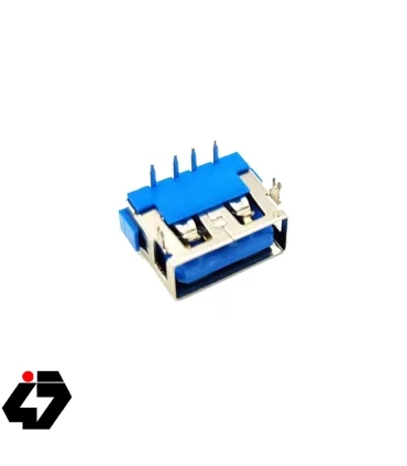 کانکتور USB-A مادگی کوتاه 10mm رنگ آبی