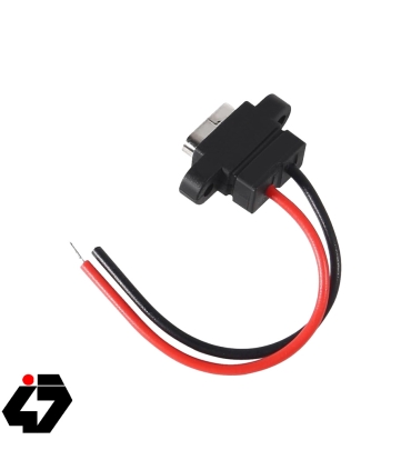 کانکتور USB Type-C مادگی روپنلی پیچ خور 90 درجه