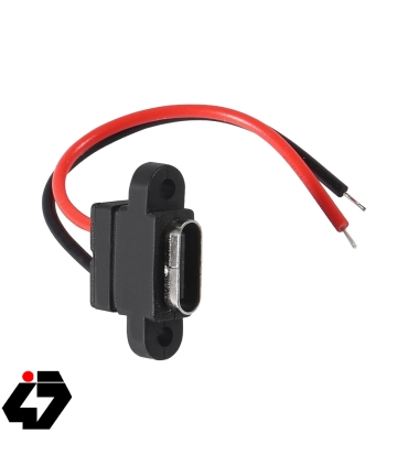 کانکتور USB Type-C مادگی روپنلی پیچ خور