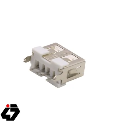 قیمت کانکتور USB-A مادگی ایستاده کوتاه 10mm رنگ سفید