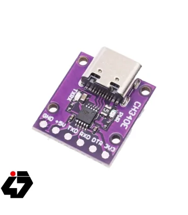 ماژول مبدل USB Type-C به TTL با تراشه CH340E