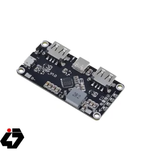 ماژول شارژر پیشرفته Fast Charge دارای پورت Type-C و دو خروجی USB