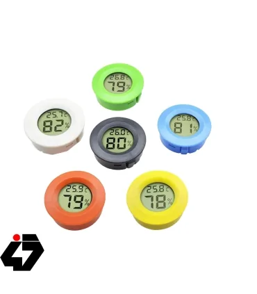 دماسنج و رطوبت سنج گرد زرد