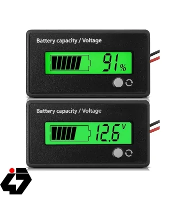 نمایشگر سطح شارژ و ظرفیت باتری رو پنلی 12 تا 48 ولت