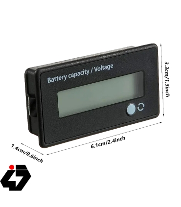 قیمت نمایشگر سطح شارژ و ظرفیت باتری رو پنلی 12 تا 48 ولت