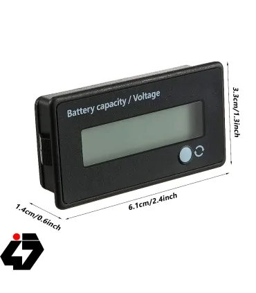 قیمت نمایشگر سطح شارژ و ظرفیت باتری رو پنلی 12 تا 48 ولت