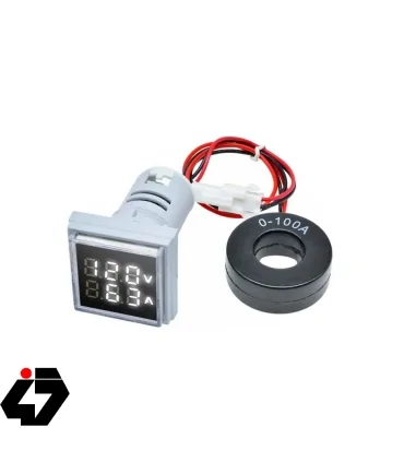 ولت متر،آمپرمتر AC چراغ سيگنالي (سفید)