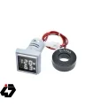 ولتمتر و آمپرمتر چراغ سيگنالی AC500V-100A سفيد مربعی
