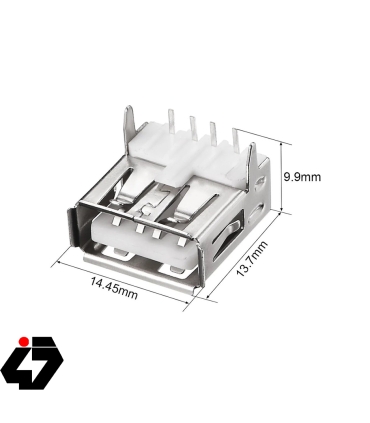 کانکتور USB-A مادگي رايت بلند