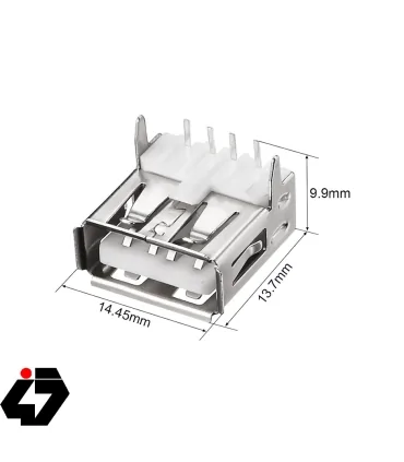 کانکتور USB-A مادگي رايت بلند
