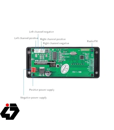 پخش کننده MP3 PLAYER پنلي بلوتوثي مدل KH-G010