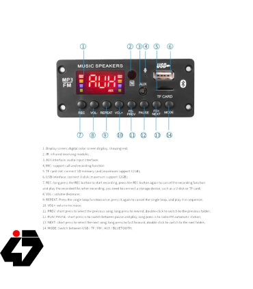 پخش کننده MP3 PLAYER  مدل KH-G010