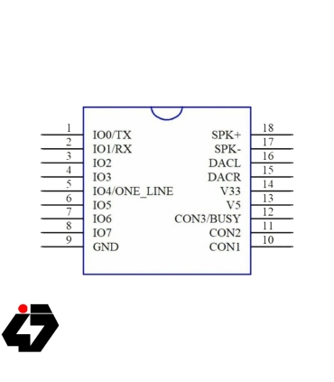 ماژولDY-SV17F با حافظه داخلی