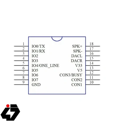 ماژولDY-SV17F با حافظه داخلی