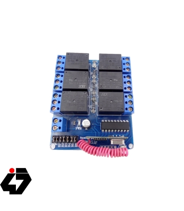 قیمت فرستنده گيرنده 6 کاناله راديويي با ريموت کد فيکس