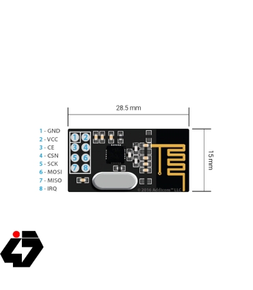 قیمت ماژول +Wireless NRF24L01 تایوانی
