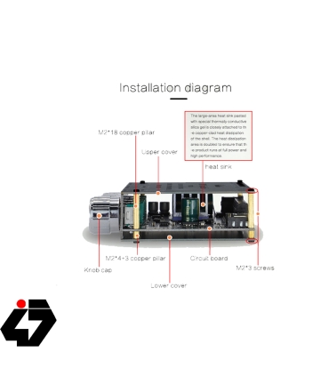 ماژول آمپلی فایر XY-S100L 2x50W + SUBWOOFER 100