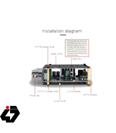ماژول آمپلی فایر XY-S100L 2x50W + SUBWOOFER 100