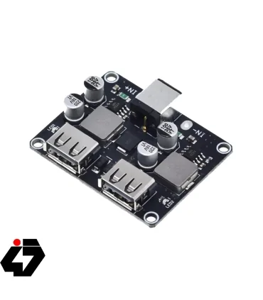 قیمت ماژول کاهنده ولتاژ DC و شارژ 2 خروجی USB با پشتیبانی از شارژ سریع QC3.0