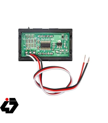 ولتمتر پنلی قابدار قرمز DC سایز 0.56 (سه سیم)