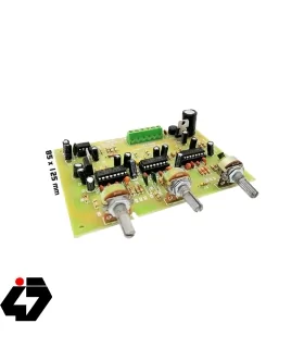 برد اکو (مجهز به 3 آی سی و مدار بافر) با تاخیر بالا